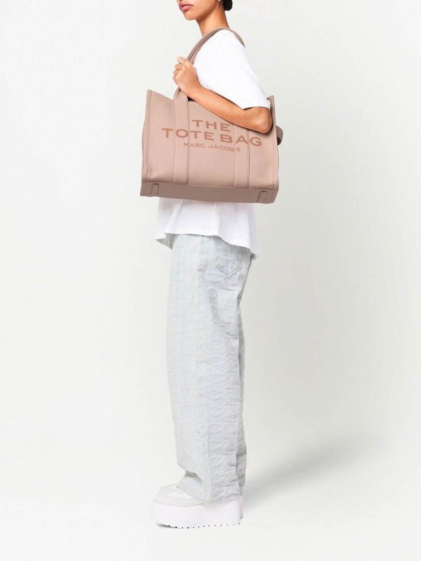 MARC JACOBS buy online Large blush pink logo tote