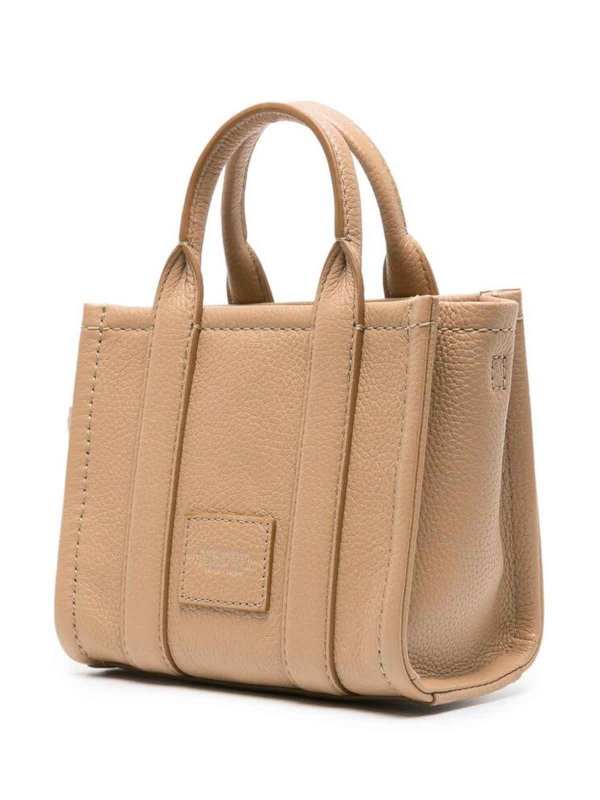 MARC JACOBS: cross body bags online - Camel brown logo zip bag