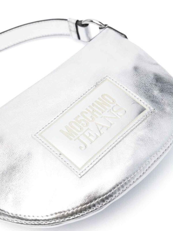 MOSCHINO: クラッチバッグ online - ウエストバッグ - 銀
