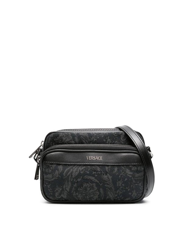 VERSACE: borse a tracolla - Borsa in pelle