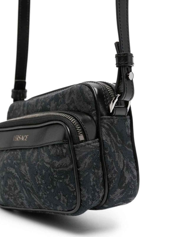 VERSACE: borse a tracolla online - Borsa in pelle
