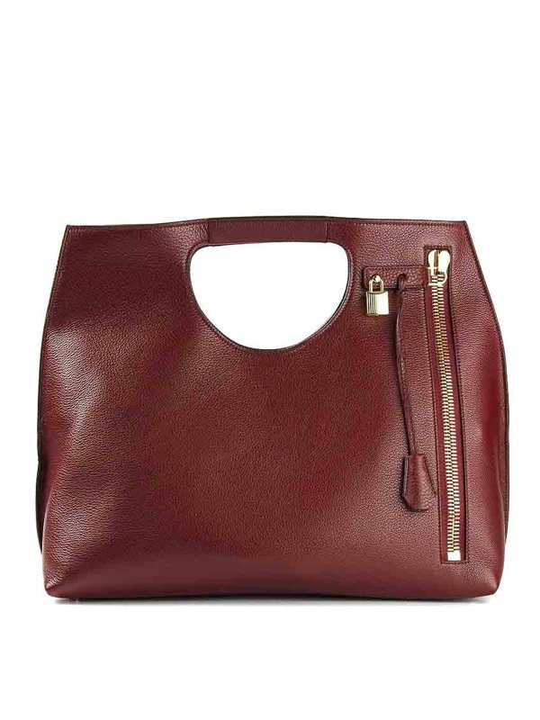 TOM FORD: totes bags - Carnal red 