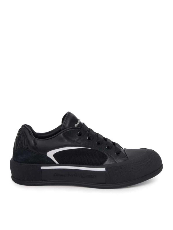 ALEXANDER MCQUEEN: trainers - Leather sneakers