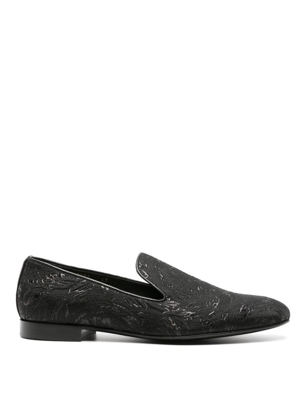 VERSACE: Mocasines y Zapatillas - Slippers - Negro
