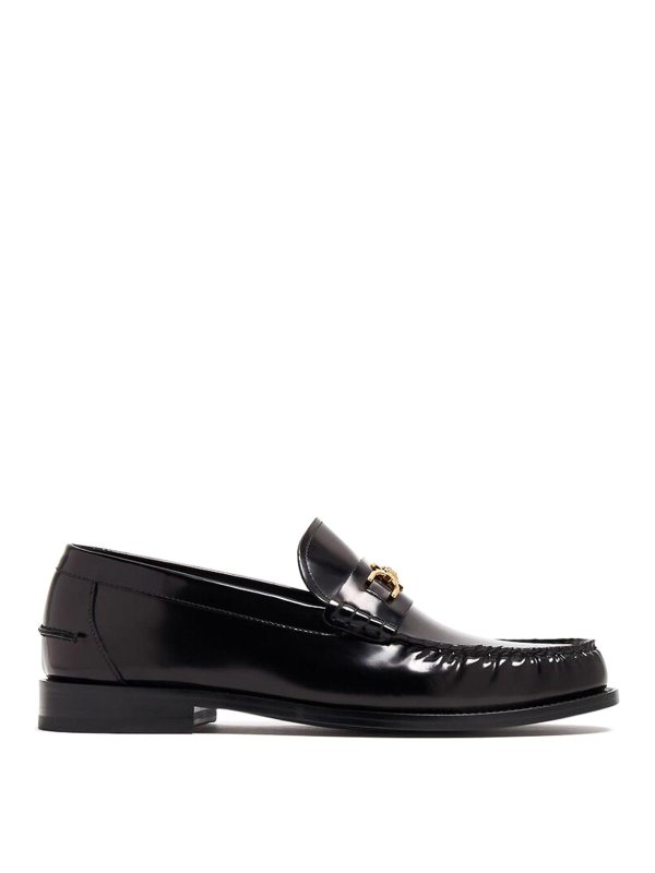 VERSACE: Mocasines y Zapatillas - Mocasines - Negro