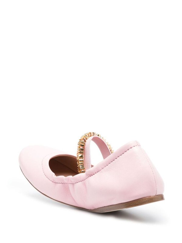 The Best Shops MOSCHINO: フラットシューズ - フラットシューズ - ヌードカラー