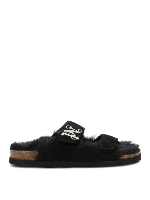 Palm Angels: Sandalen - Sandalen - Schwarz