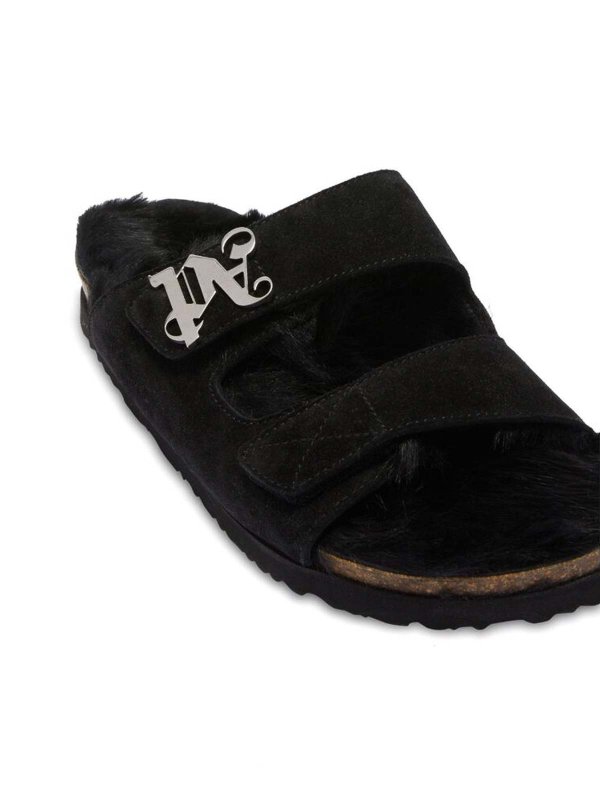 The Best Shops Palm Angels: Sandalen - Sandalen - Schwarz