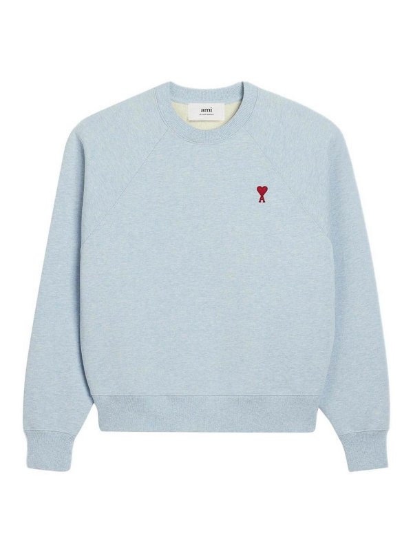 AMI PARIS: Sweatshirts und Pullover - Sweatshirt - Hellblau