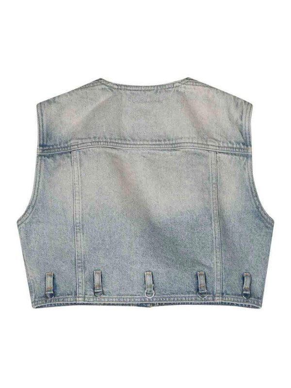 Courreges: ベスト＆チョッキ online - ウェストコート/ジレ - ライトブルー