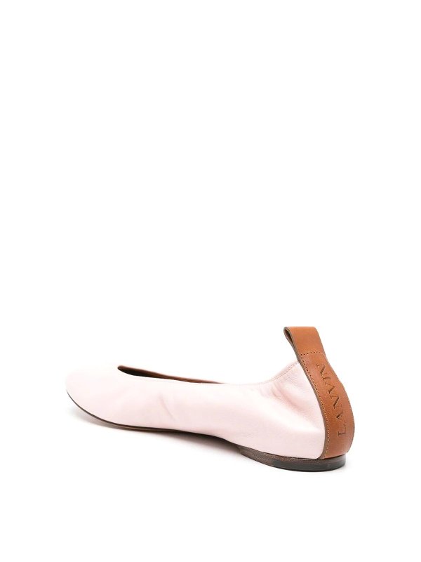 The roundtoe ballerina flat shop online: LANVIN