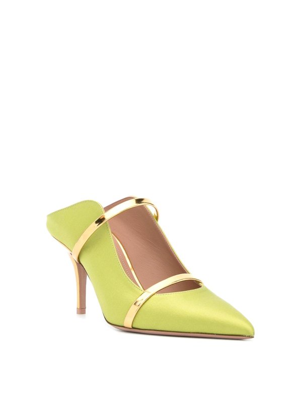 The Best Shops Malone Souliers: mules shoes - Green leather mules