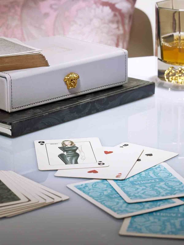 VERSACE メドゥーサ　トランプ　ボックスセット Versace Medusa playing cards set - Women|10141871A088512EF10