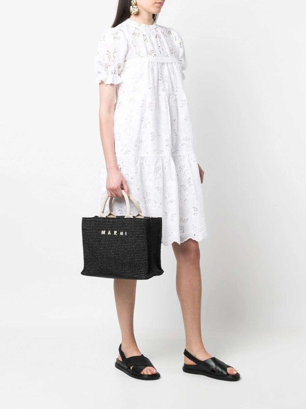 Tote bag with logo shop online: Marni