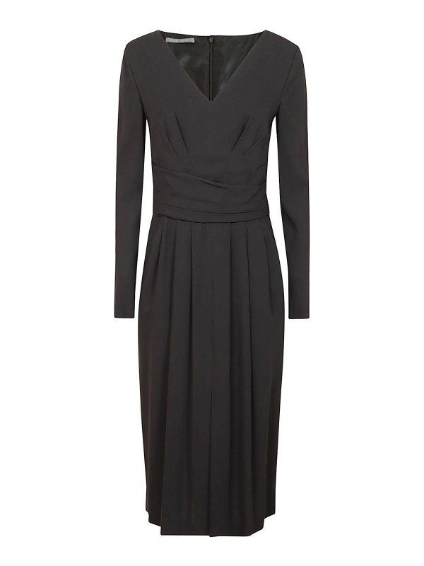 ALBERTA FERRETTI: knee length dresses - Crep dress