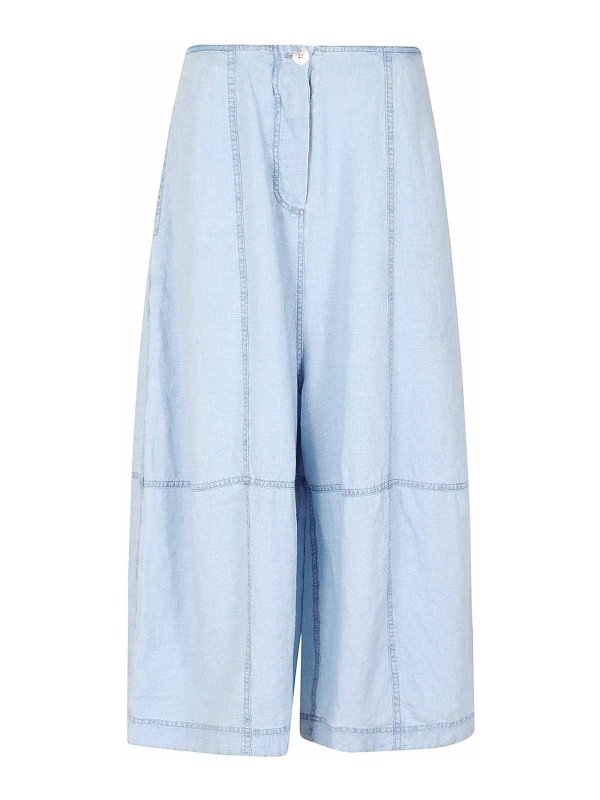 GILDA MIDANI: カジュアルトラウザー - カジュアルパンツ - ライトブルー