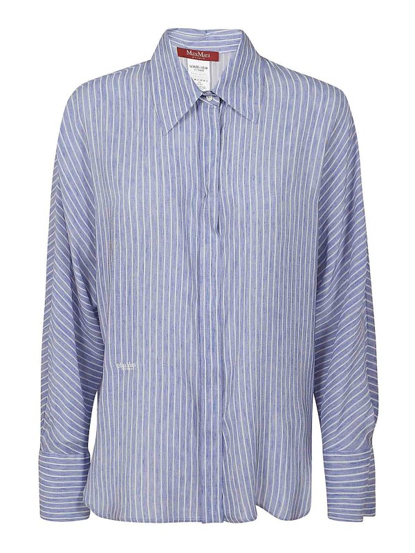 Max Mara: Hemden - Hemd - Hellblau