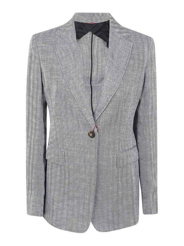 Max Mara: blazers - Linen blazer jacket