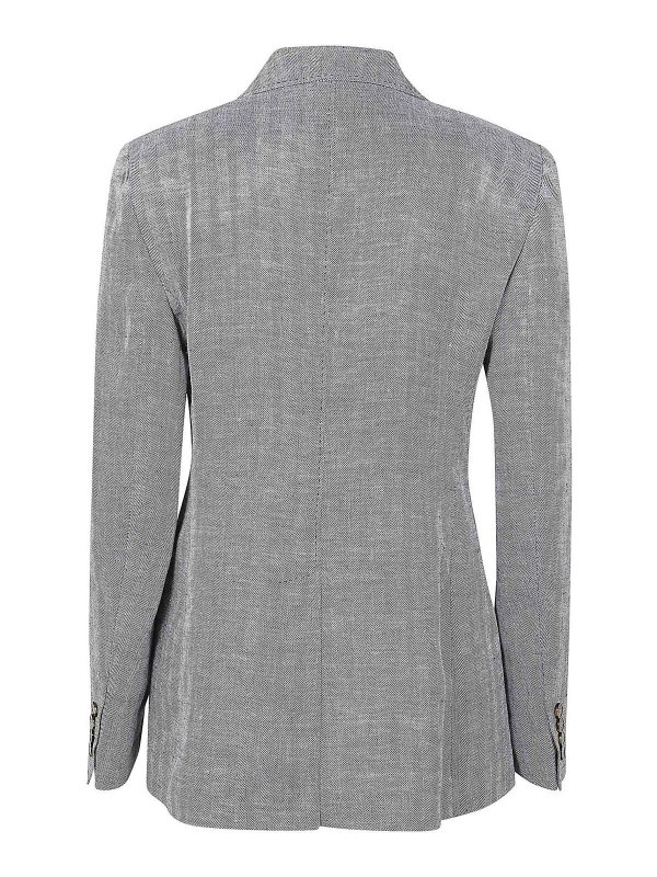 Max Mara: blazers online - Linen blazer jacket