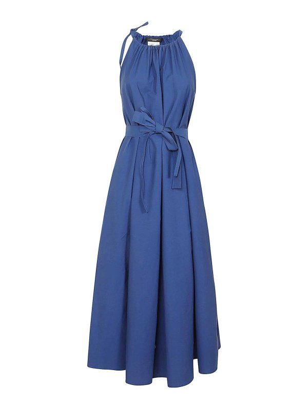 WEEKEND MAX MARA: Knielange Kleider - Knielanges Kleid - Blau