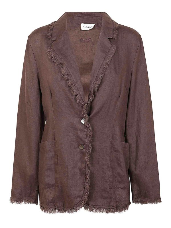 P.A.R.O.S.H.: Vestes de costume - Blazer - Marron