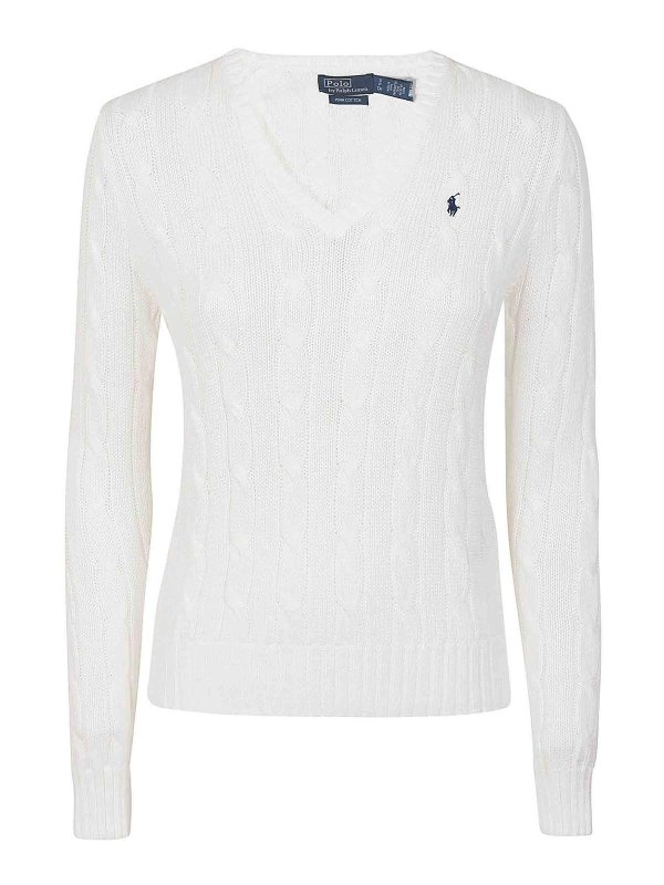 POLO RALPH LAUREN: Vネック - Vネック - 白