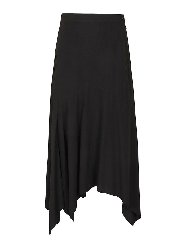 YOHJI YAMAMOTO: Knee length skirts & Midi - Canvas skirt