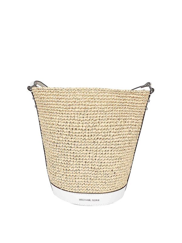 MICHAEL KORS: Bucket bags - Straw bucket bag