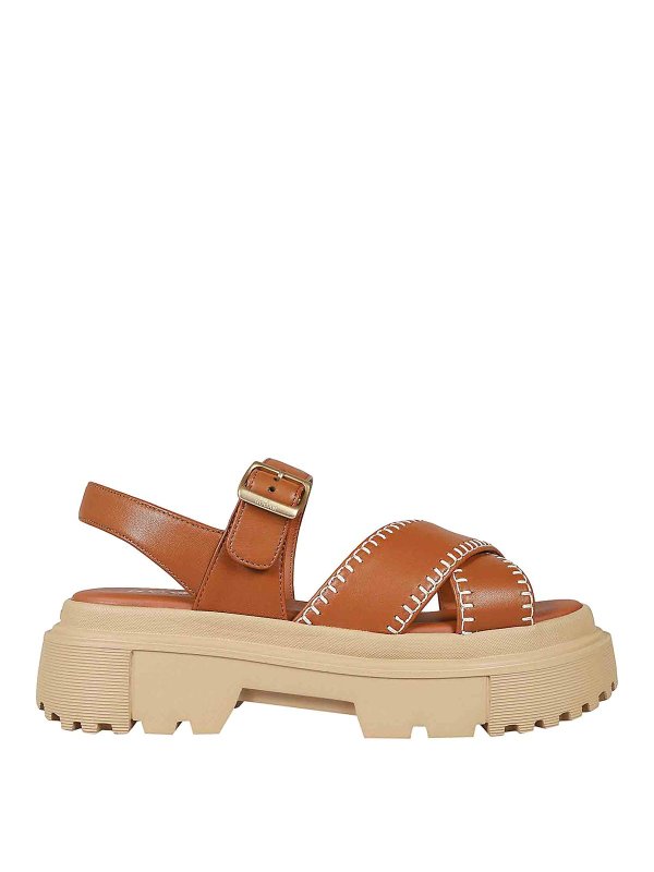 HOGAN: Sandales - Sandales - Marron