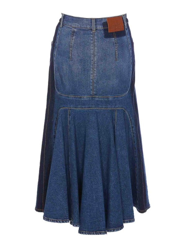 ALEXANDER MCQUEEN: Knielange und Midi Röcke online - Midirock - Blau