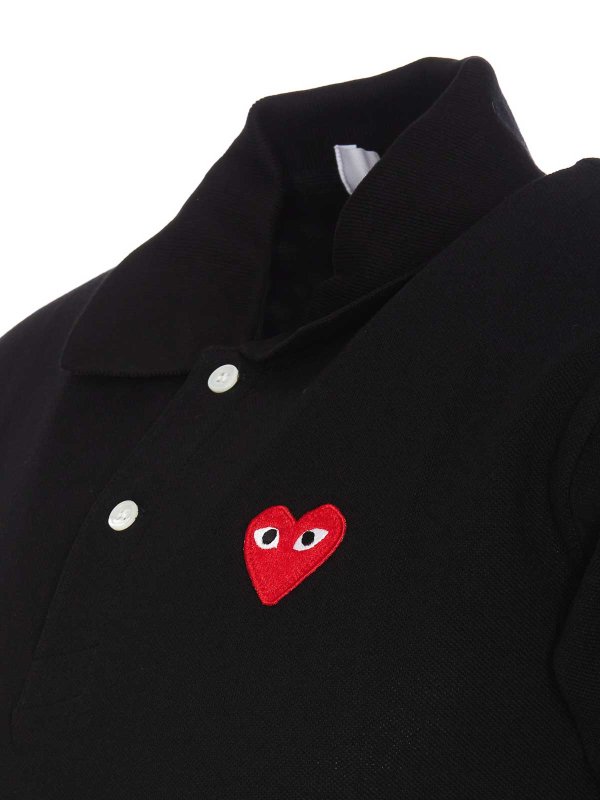 The Best Shops Comme des Garçons Play: ポロシャツ - ポロシャツ - 黒