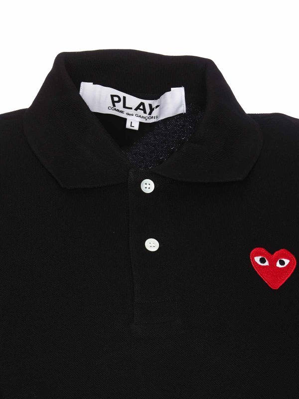 ポロシャツ - 黒 shop online: Comme des Garçons Play