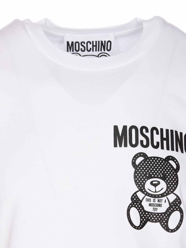T-shirt piccola in rete Teddy shop online: MOSCHINO