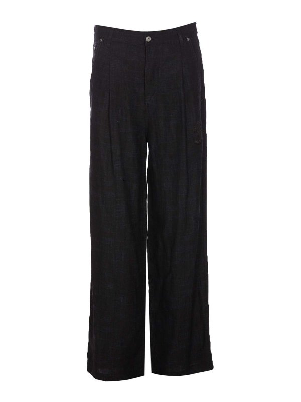 OFF-WHITE: ストレートジーンズ - ストレートジーンズ - 黒