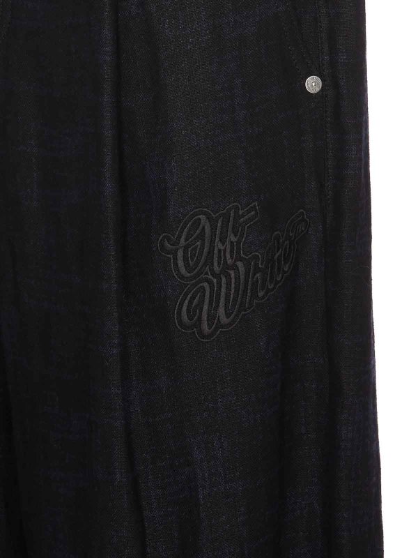 The Best Shops OFF-WHITE: ストレートジーンズ - ストレートジーンズ - 黒