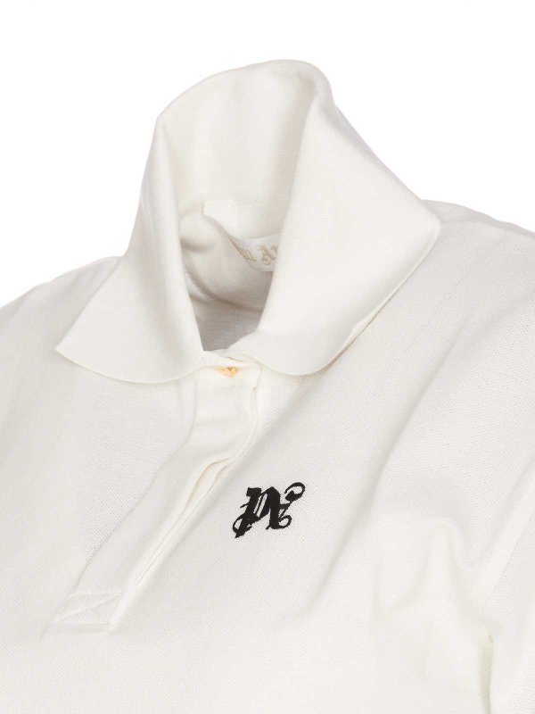 The Best Shops Palm Angels: Poloshirts - Poloshirt - Weiß