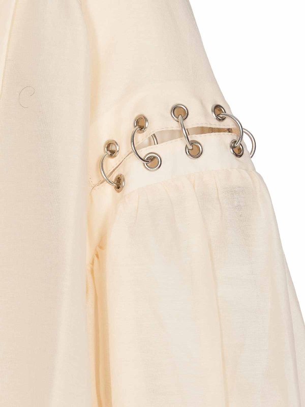 The Best Shops Pinko: blouses - Piercing Voile Blouse