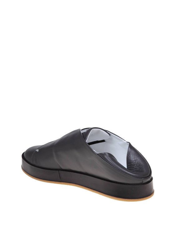 MARCO CASTELLI buy online Anthracite leather slip-on sneakers