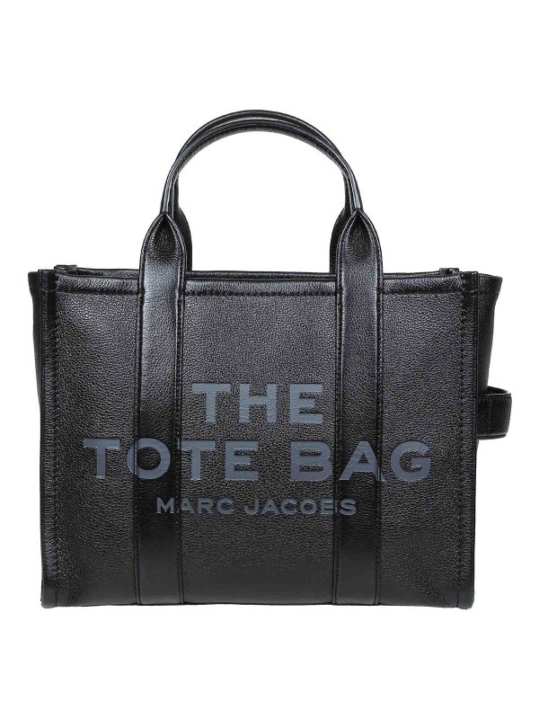 MARC JACOBS: totes bags - medium tote in black leather