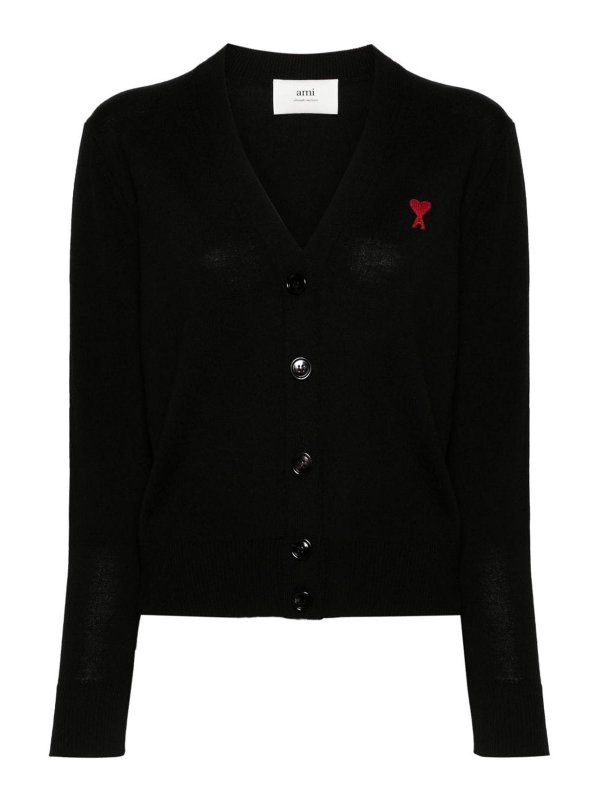 AMI PARIS: カーディガン - カーディガン - 黒