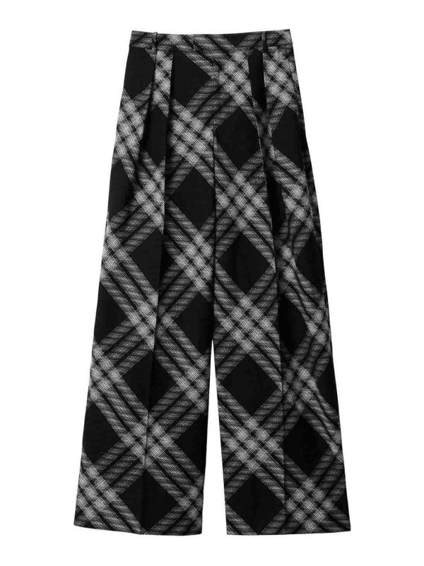 BURBERRY: casual trousers - Vintage check wool trousers