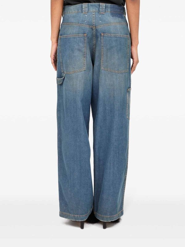 The Best Shops Maison Margiela: straight leg jeans - Americana wide-leg jeans