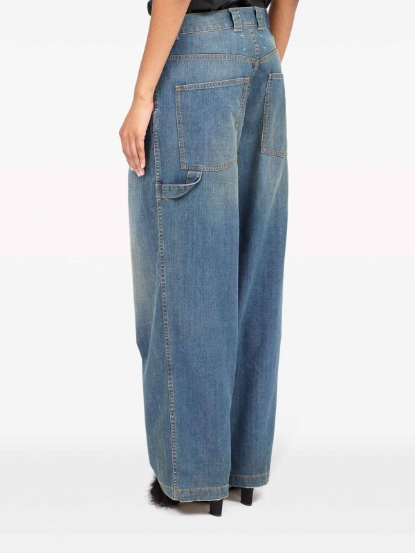 straight leg jeans shop online Americana wide-leg jeans