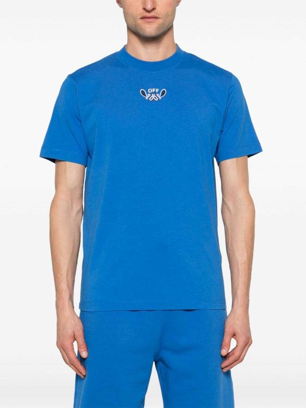 The Best Shops OFF-WHITE: T-shirts - T-Shirt - Bleu