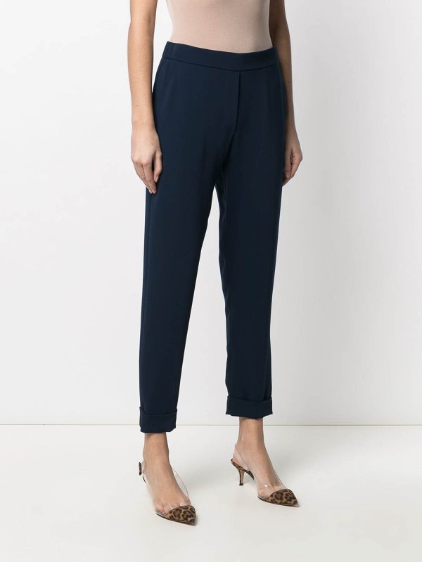 カジュアルパンツ - ブルー shop online: P.A.R.O.S.H.