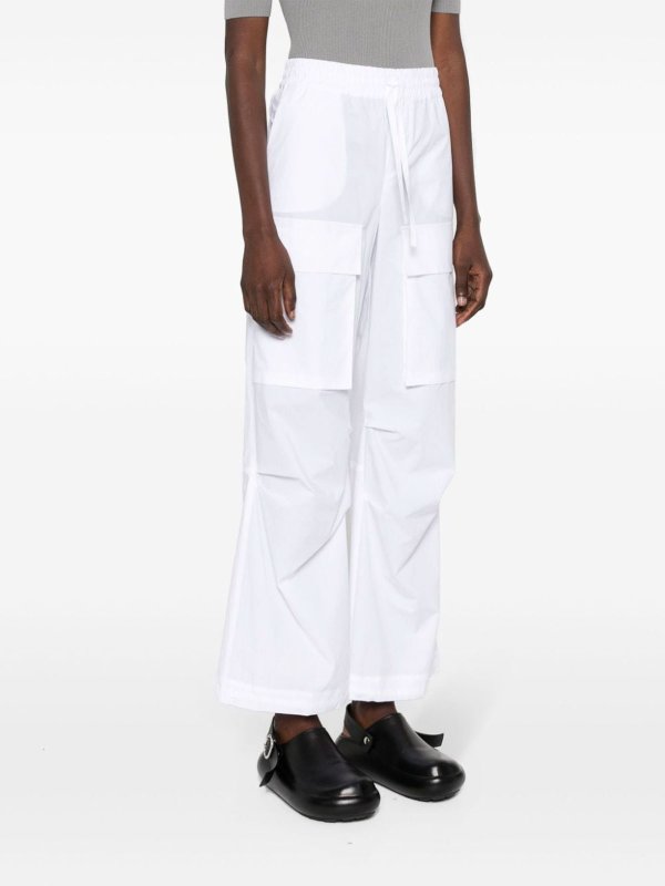 Straight-leg cotton cargo trousers shop online: P.A.R.O.S.H.