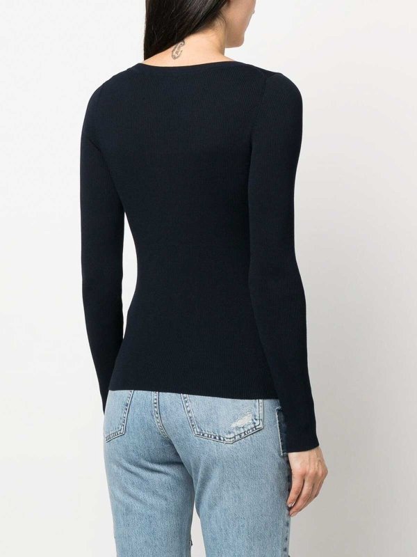 The Best Shops P.A.R.O.S.H.: cardigans - Ribbed-knit v-neck cardigan