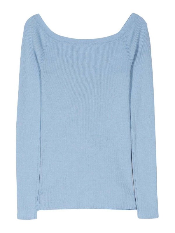 P.A.R.O.S.H.: maglia collo rotondo online - T-shirt a coste fini