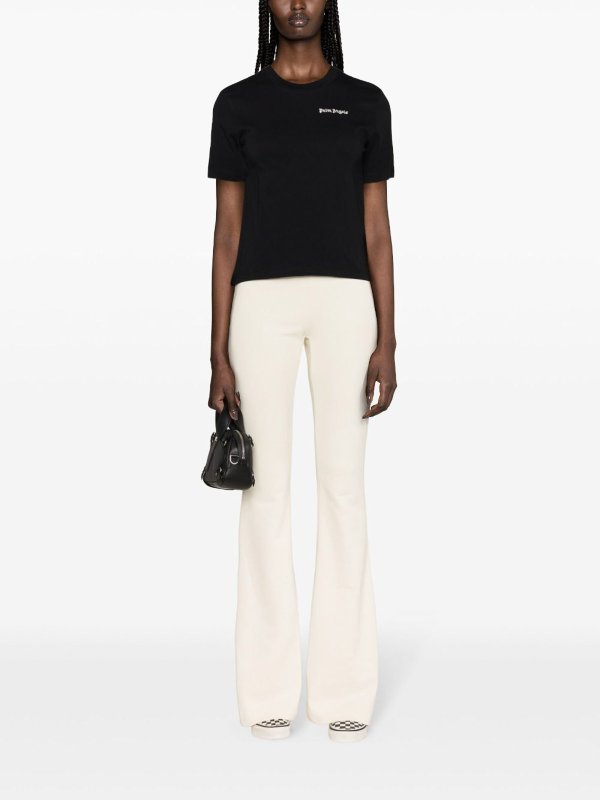 Palm Angels: t-shirts online - Classic embroidered-logo t-shirt