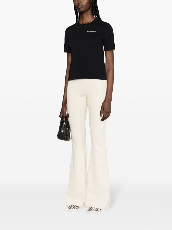 Classic embroidered-logo t-shirt shop online: Palm Angels